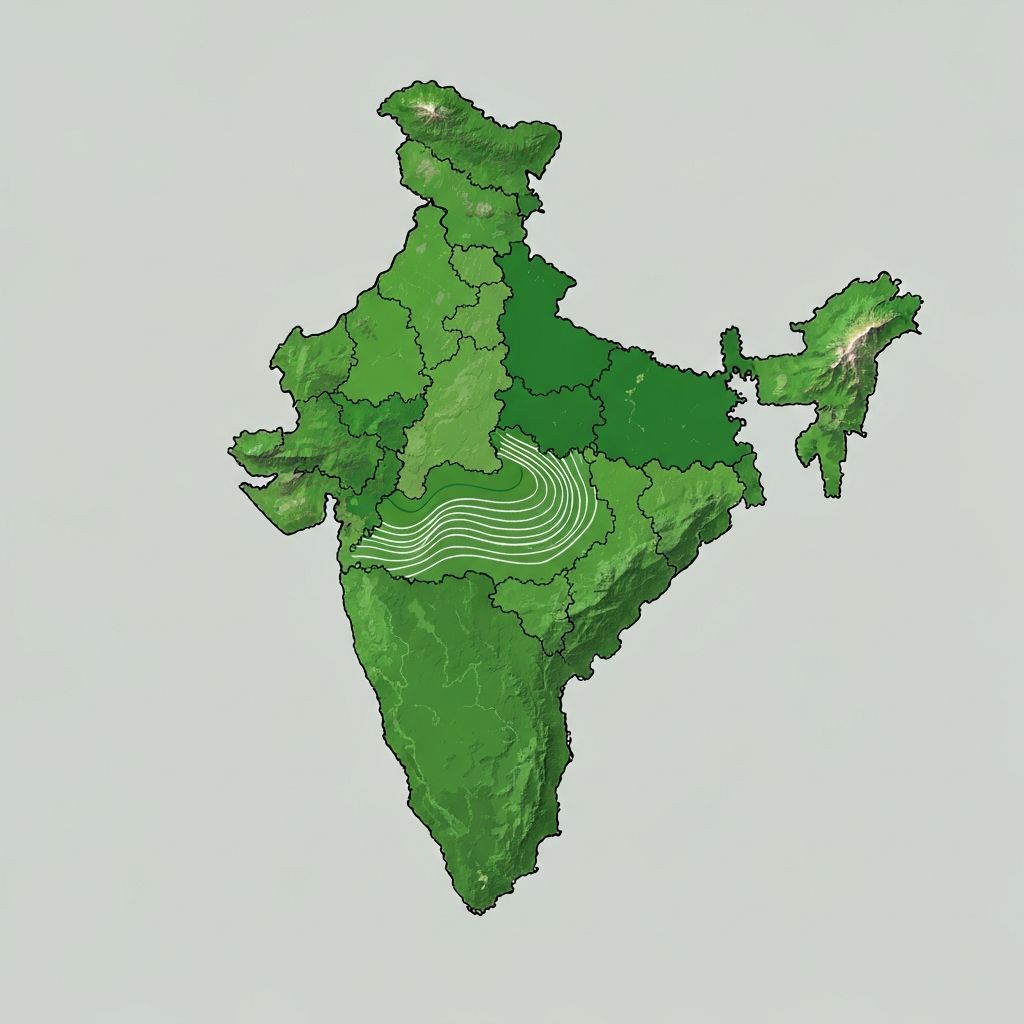 India agricultural sourcing map